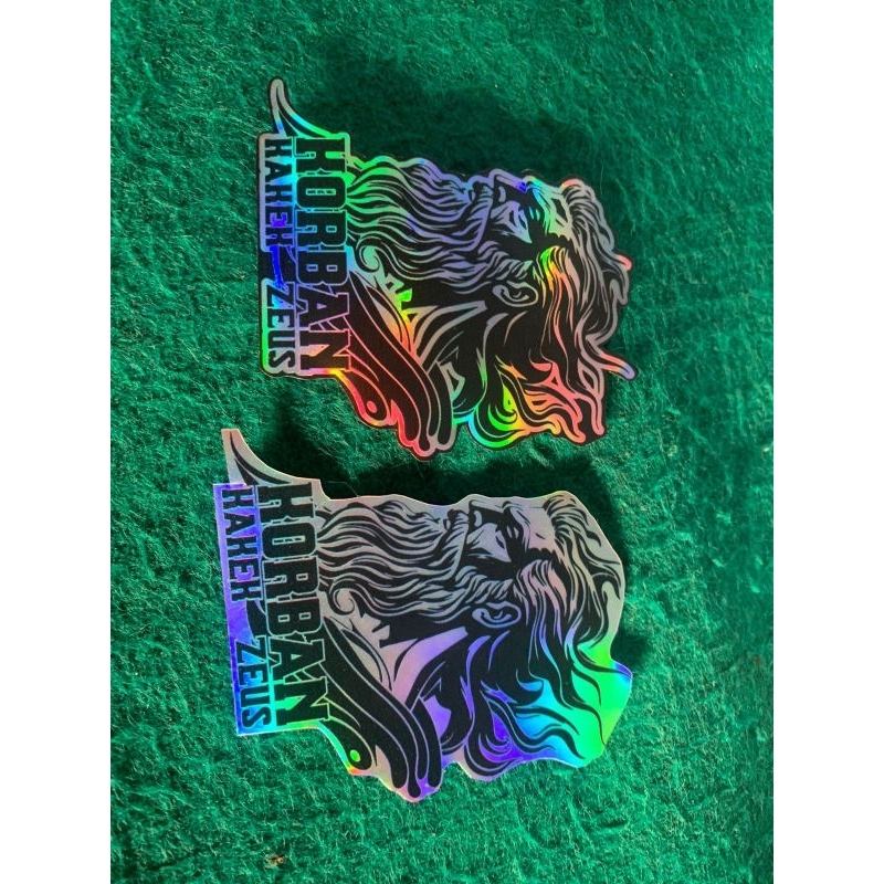 Jual sticker korban kakek zeus hologram murah | Shopee Indonesia