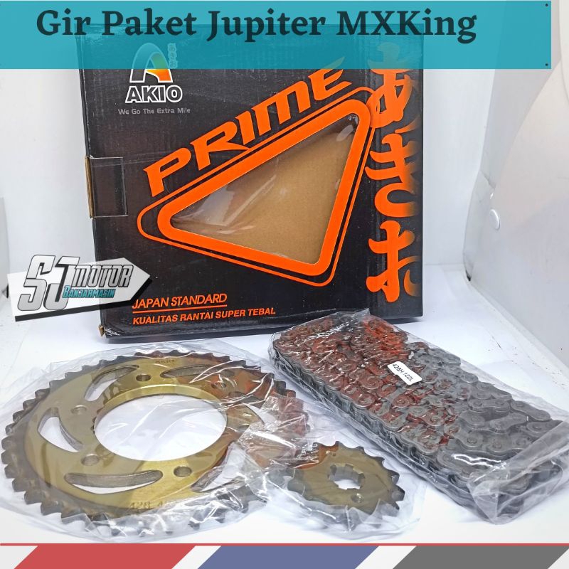Jual Gir Paket Gir Set AKIO PRIME (MXK) MX King (Rantai 428 H/Lebih ...