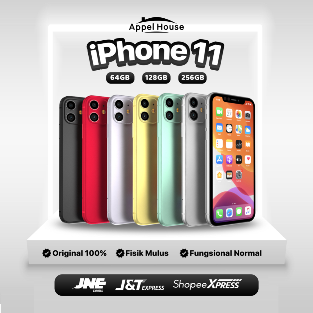 Jual IPhone 11 64GB/128GB/256GB Bekas Original 100% | NORMAL MULUS ...