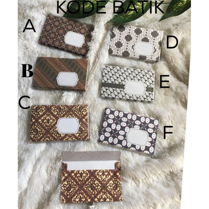 Jual Amplop Kondangan Amplop Motif Batik Shopee Indonesia