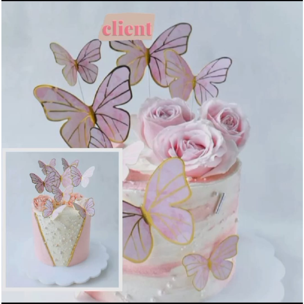 Jual Topper Kupu - Topper Kupu Glitter - Hiasan Kupu | Shopee Indonesia