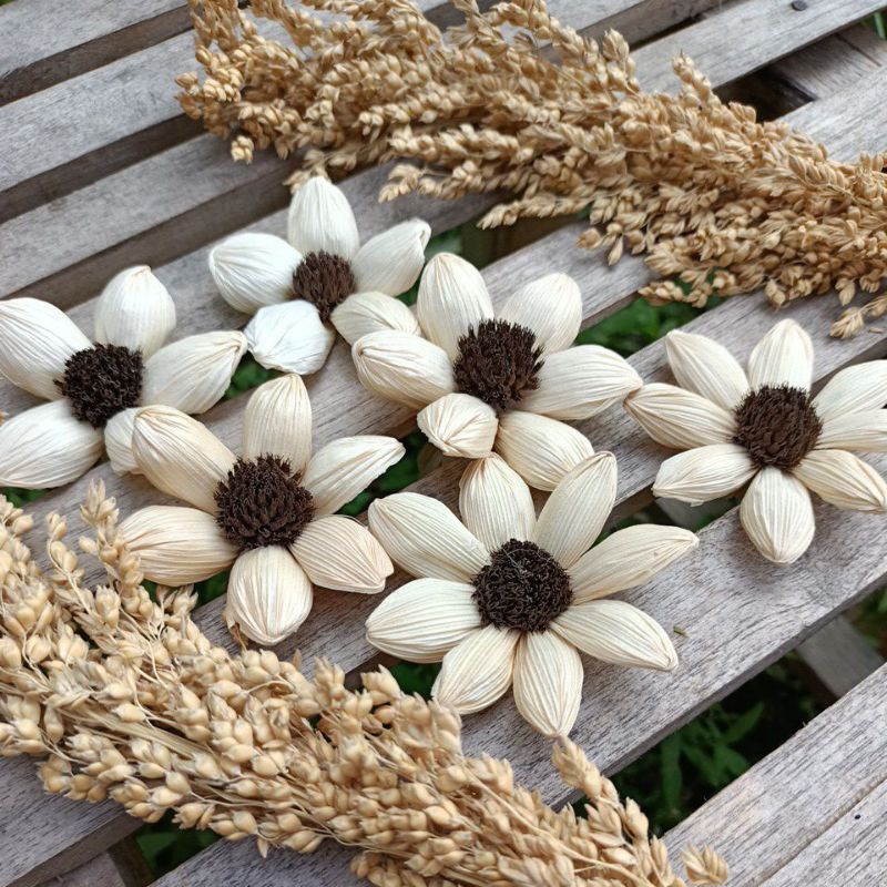 Jual Rustic Flower Suplly- bunga kulit jagung bunga klobot bunga mahar ...