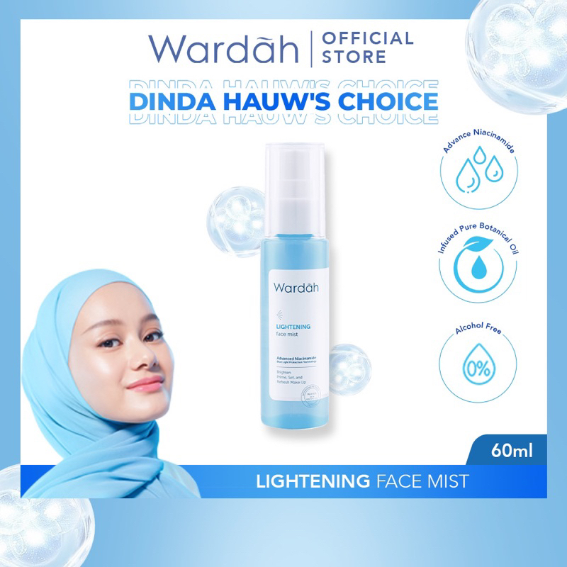 Jual Wardah Lightening Face Mist 60 ml Face Mist 3in1 dengan