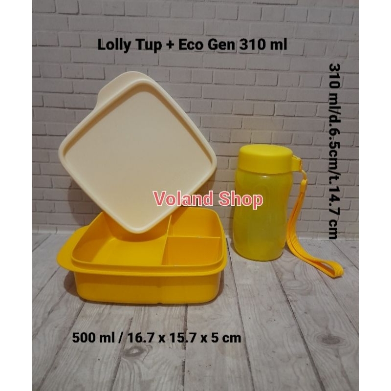 Jual Tupperware Paket Lolly Tup + Eco Gen 310 ml | Shopee Indonesia