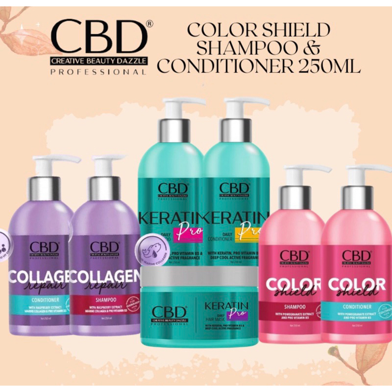 Jual Cbd Professional Hair Treatment All Series L Cbd Collagen Repair L Cbd Color Shield L Cbd