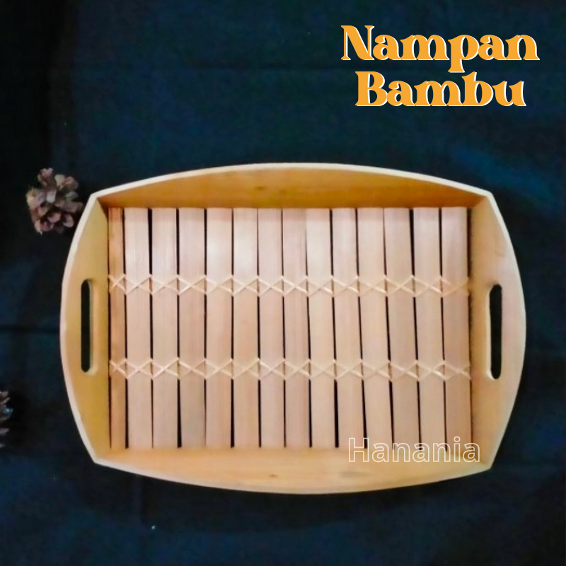 Jual Nampan Saji I Nampan Bambu Oval I Nampan Gelas Bahan Kayu I Baki Bambu Shopee Indonesia