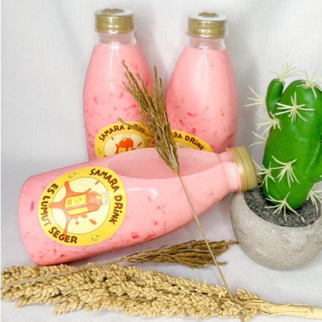Jual Es Lumut Samara Drink - Rasa Strawberry | Shopee Indonesia