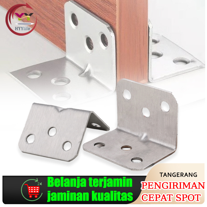 Jual Pcs Bracket Siku Siku Rak Verseng Plat Siku Ambalan L Siku L Penahan Ambalan Rak Plat