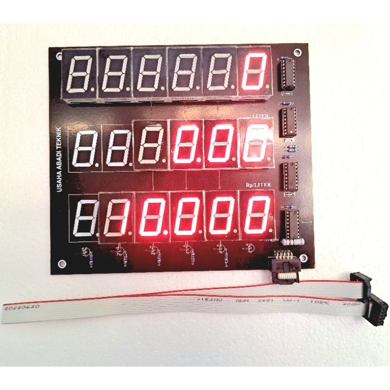 Jual DISPLAY pom mini pertamini ukuran KECIL 16.5cm x 19cm MERAH dan ...