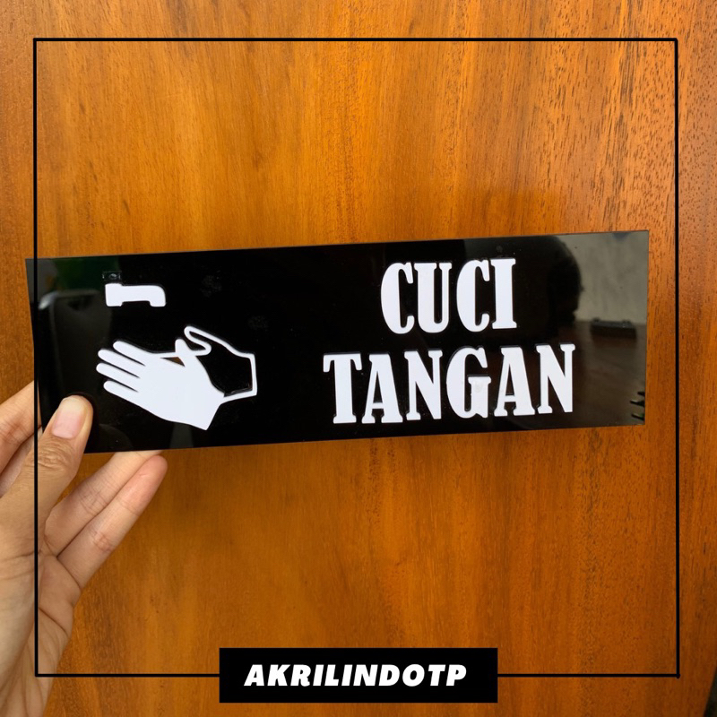 Jual Papan Kustom Tulisan Cuci Tangan Ambil Disini Staff Only Toilet ...