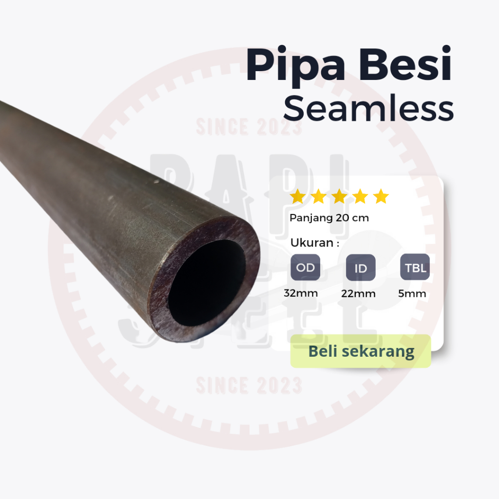 Jual Pipa Besi Seamless Od Mm Id Mm Shopee Indonesia