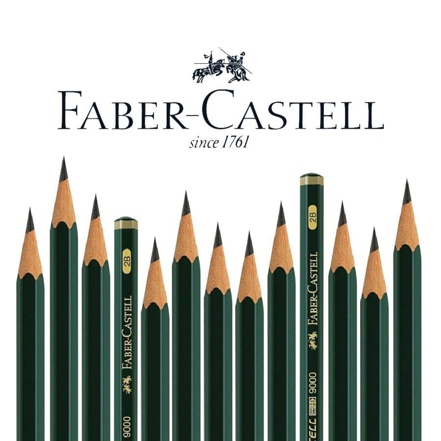 Jual Pensil Faber Castell 9000 HB 2B 3B 4B 5B 6B 7B 8B / Pencil / [PCS ...