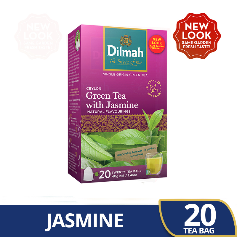 Jual Dilmah Green Tea with Natural Jasmine Teh Celup Shopee Indonesia