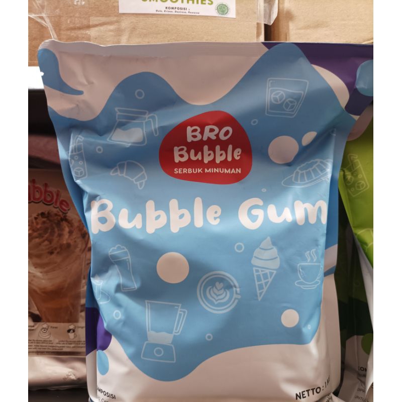 Jual Bubuk Minuman Bro Bubble Rasa Bubble Gum 1kg Shopee Indonesia