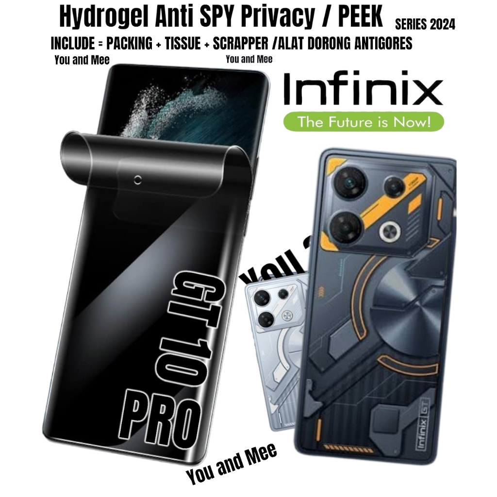 Jual HYDROGEL Anti SPY Privacy + MATTE INFINIX GT 50PRO / 30PRO / 30 5G ...