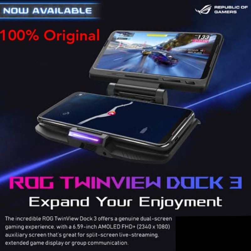 Jual Original Asus Twinview Dock 3 ROG Phone Twin View Dual Screen