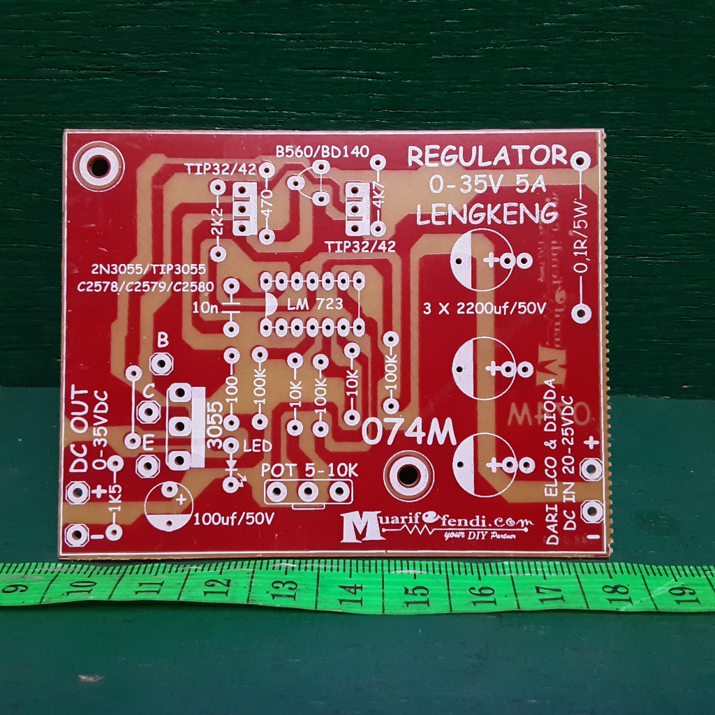 Jual PCB Regulator Adjustments LM723 0-35 volt 5 amper singe | Shopee ...
