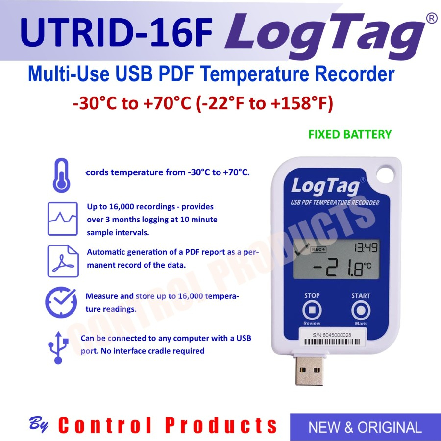 Jual uTRID16 LogTag Data Logger Shopee Indonesia