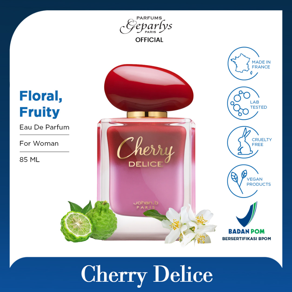Jual GEPARLYS Cherry Delice EDP 85 ML Parfum Wanita Fresh Shopee Indonesia