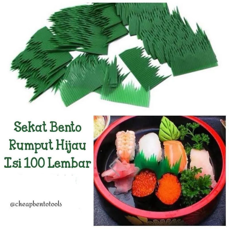 Jual Isi 20/100 lembar Sekat Rumput Plastik Bento Partisi Pembatas ...
