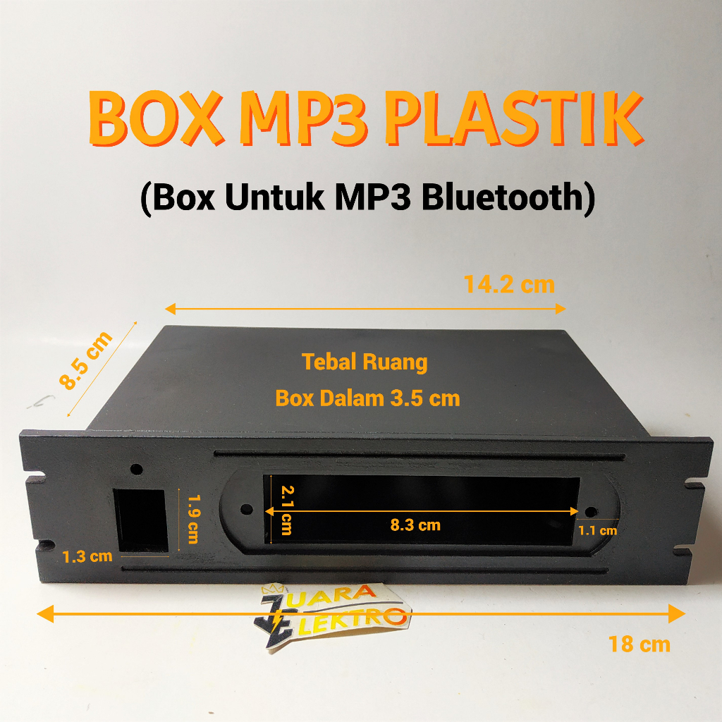 Jual BOX MODUL MP3 PLASTIK Warna Hitam | Box Kit MP3 MP4 MP5 USB ...