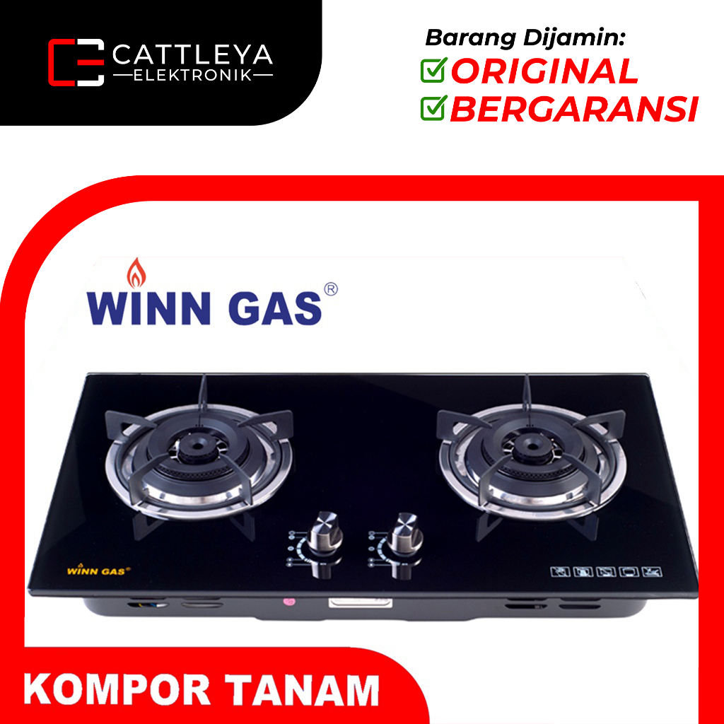 Promo Terlaris Winn Gas W-888 Kompor Gas Tanam 2 Tungku W888