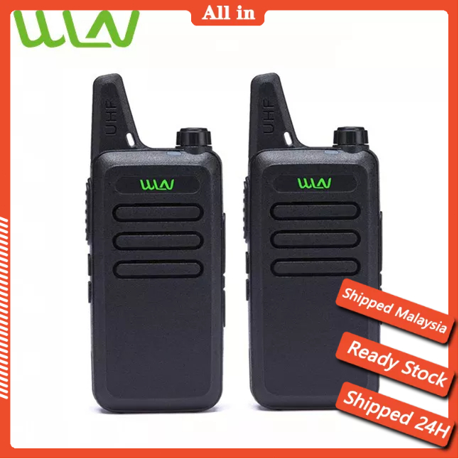 Jual [Ready Stock] HT WLN Set 2 KD C1 Hitam KD-C1 UHF Two Way Radio ...