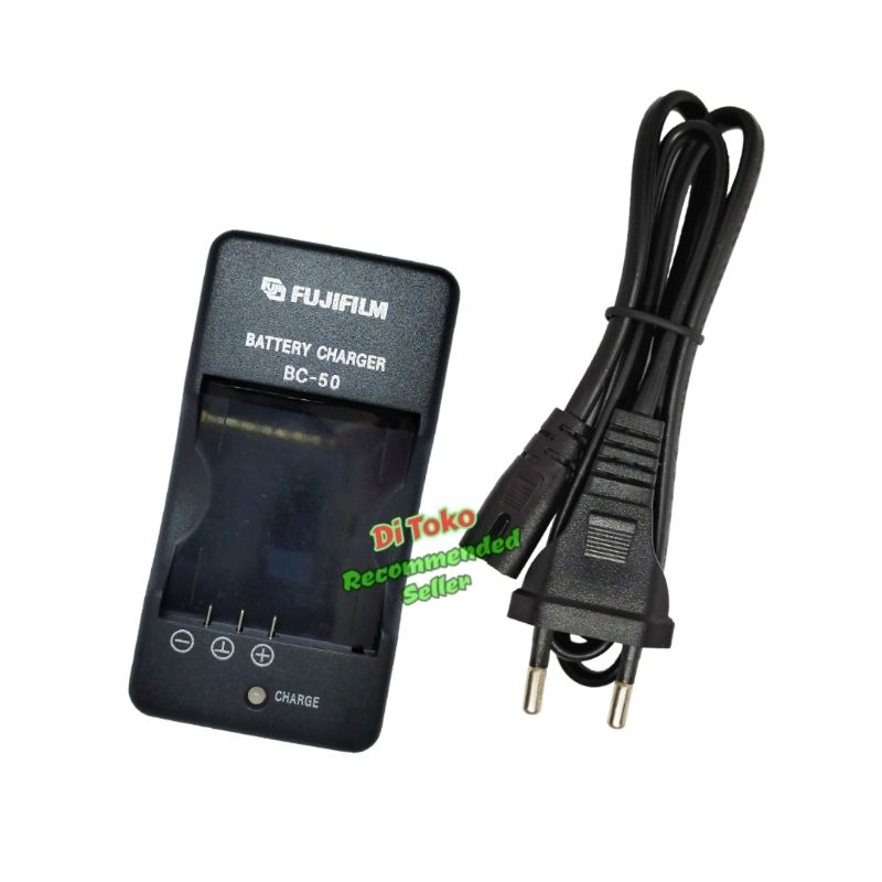 ENEGON Batería De Repuesto (Paquete De 2) Y Cargador Para Fujifilm NP-50 BC-45W BC-50 Y Fuji