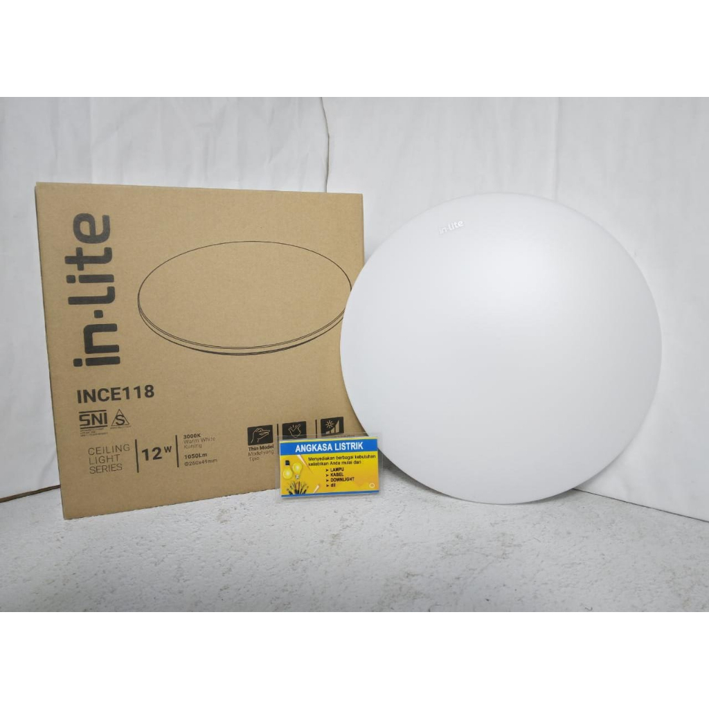 Jual LAMPU LED PLAFON BARET CEILING LIGHT INLITE 12W 12 WATT - INCE118 ...