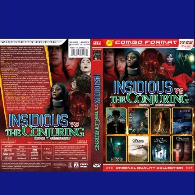 Jual Kaset Film Horor Insidious Vs The Conjuring 8in1 Shopee Indonesia 