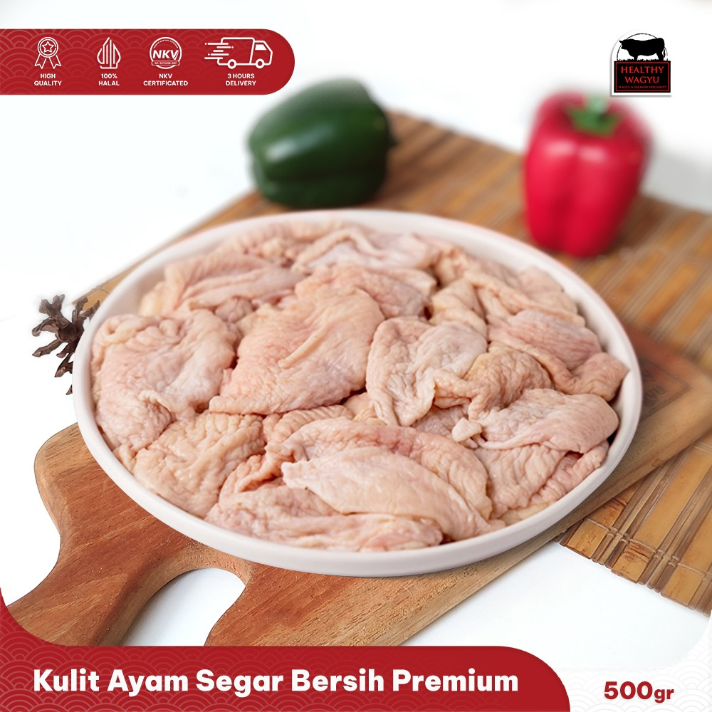 Jual Kulit Ayam Segar Bersih Chicken Skin Premium Halal 500gr Healthy