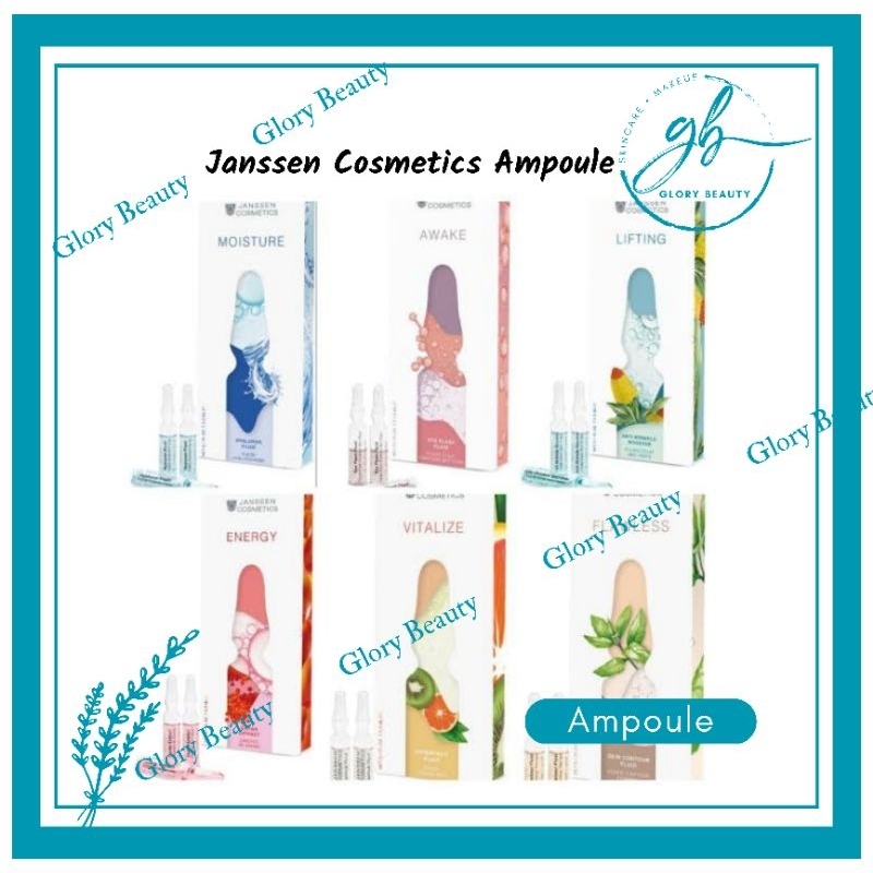 Jual JANSSEN Cosmetics Ampoule 1 box isi 7pc 2ml ( evenly melafadine stemcell caviar energy