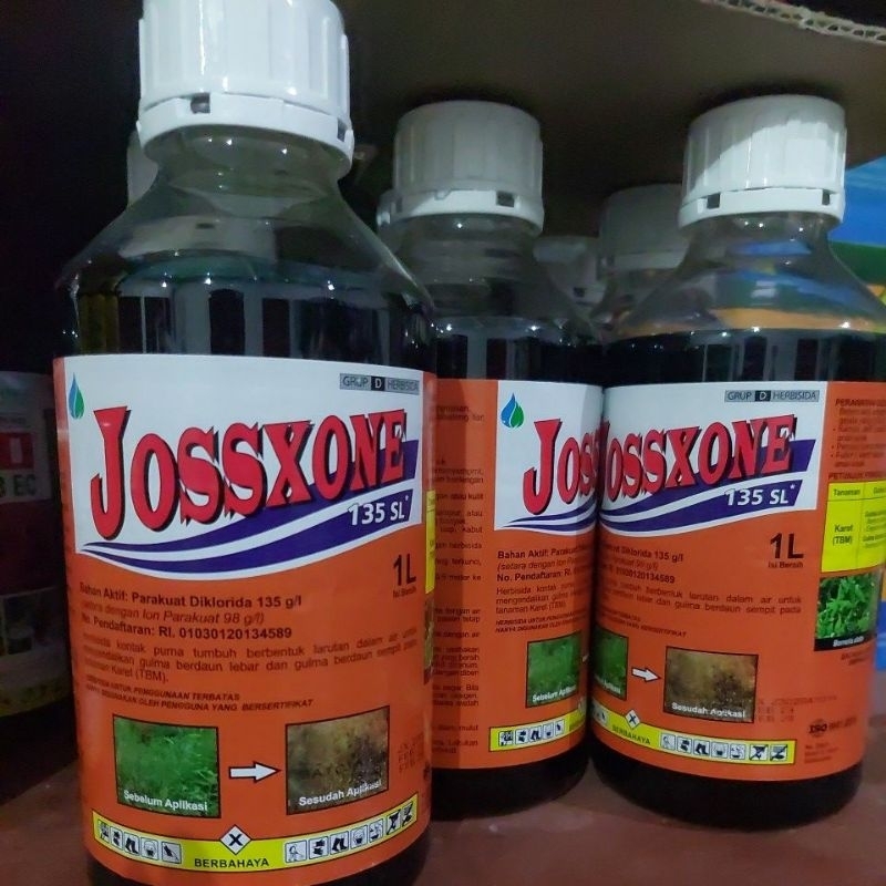 Jual Herbisida Kontak Jossxone Paraquat 135sl 1 Liter Shopee Indonesia