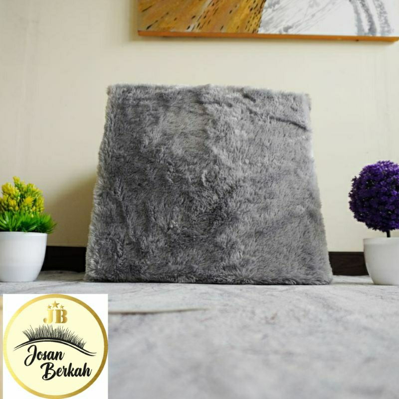 Jual BANTAL DUDUK BULU BANTAL LESEHAN BULU RASFUR (SUPER JUMBO 60X60 CM ...