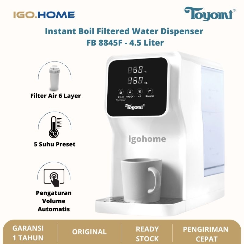 Jual TOYOMI Termos Listrik FB8845F 4,5 Liter Instant Hot Water