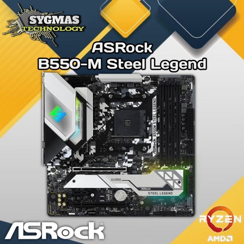 Jual Motherboard ASRock B550M Steel Legend | Shopee Indonesia