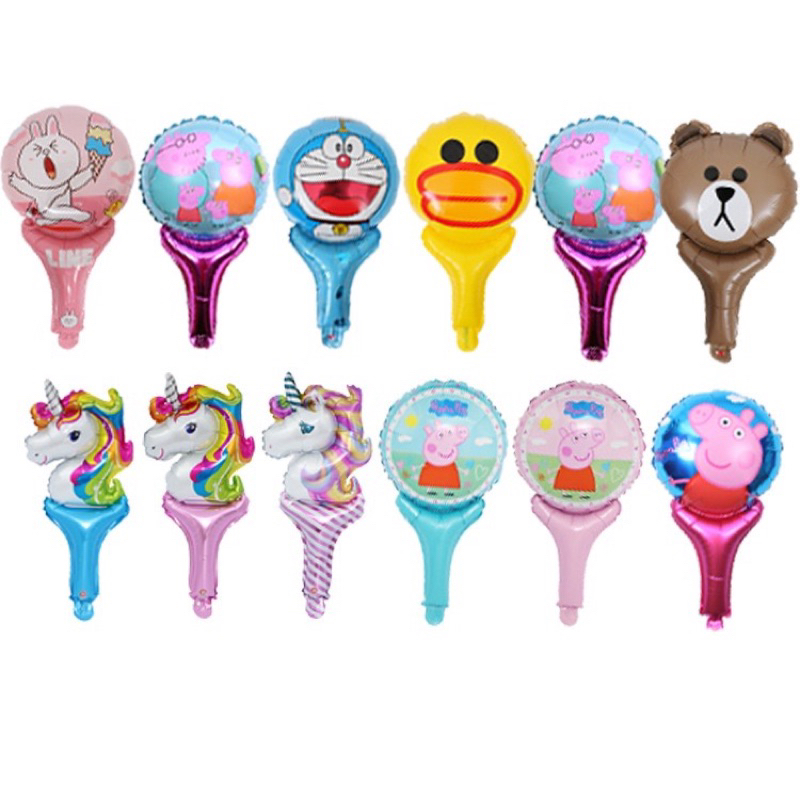 Jual Balon pentungan tongkat tangan karakter kartun happy birthday