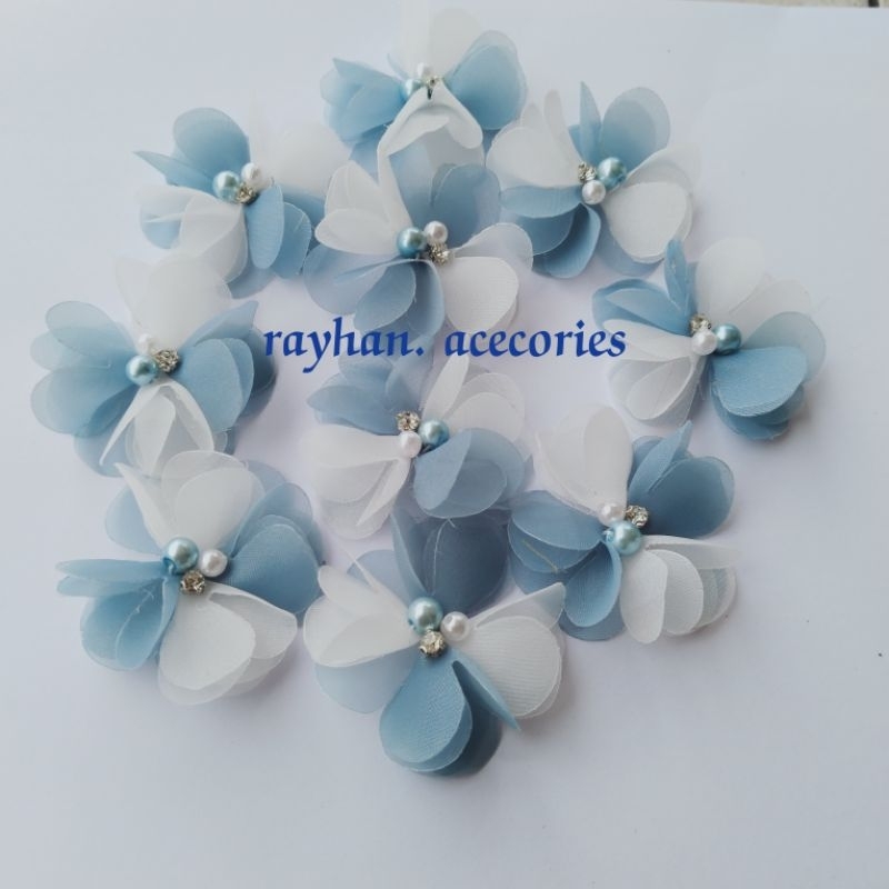 Jual bunga organza mix/ bunga organza 3 d | Shopee Indonesia