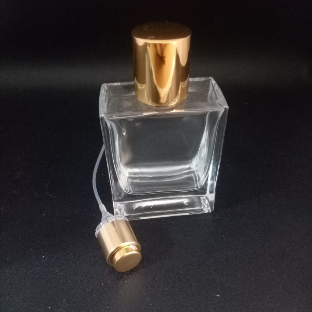 Jual Botol Parfum Kosong V Ml Semi Press Gold Cap Gold Cartonan