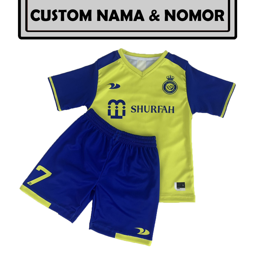 Jual Jersey Cristiano Ronaldo Al Nassr 7 Kuning Yellow Home Kaos Baju