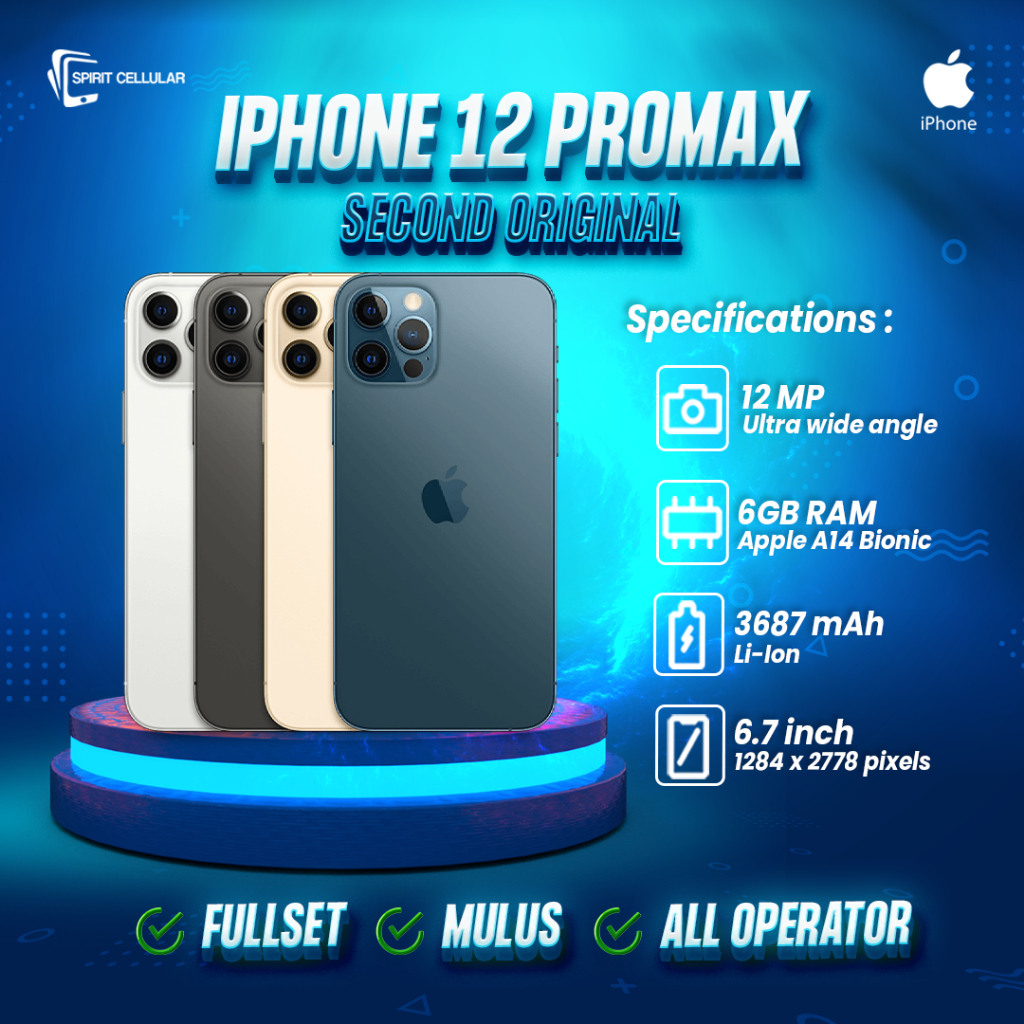 Jual Iphone 12 Pro Max 128gb Iphone Bekas Original 100% No Minus Mulus ...