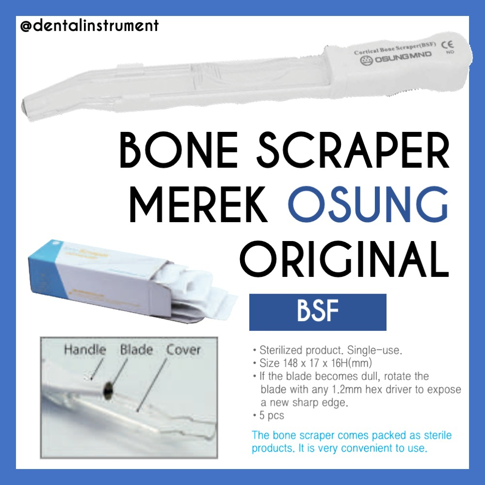 Jual Disposable Cortical Bone Scraper Dental Steril Merek Osung