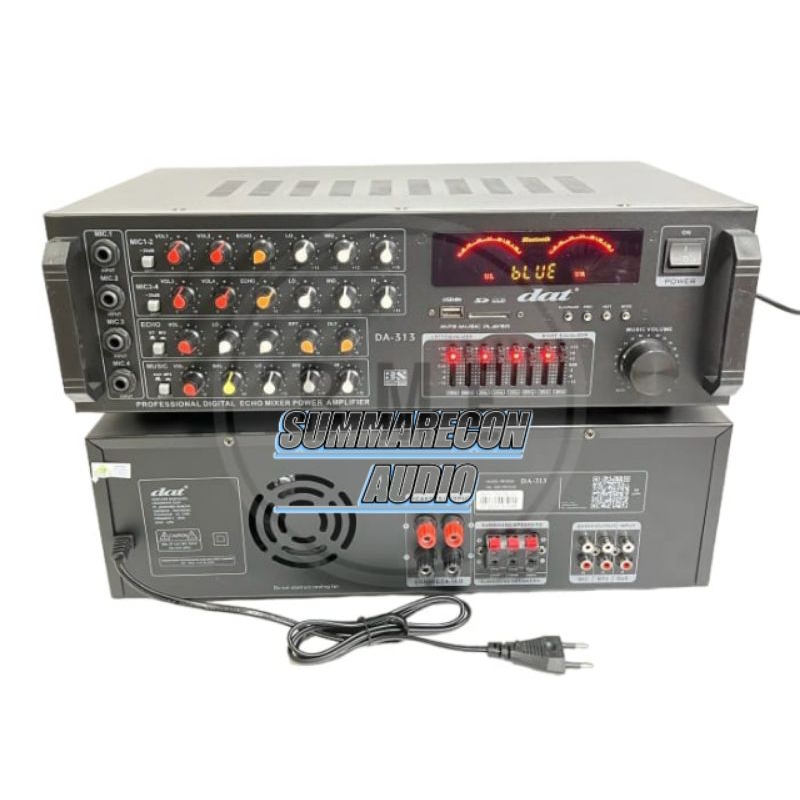 Jual Ampli Karaoke Dat DA 313 Original Amplifier Bluetooth Shopee