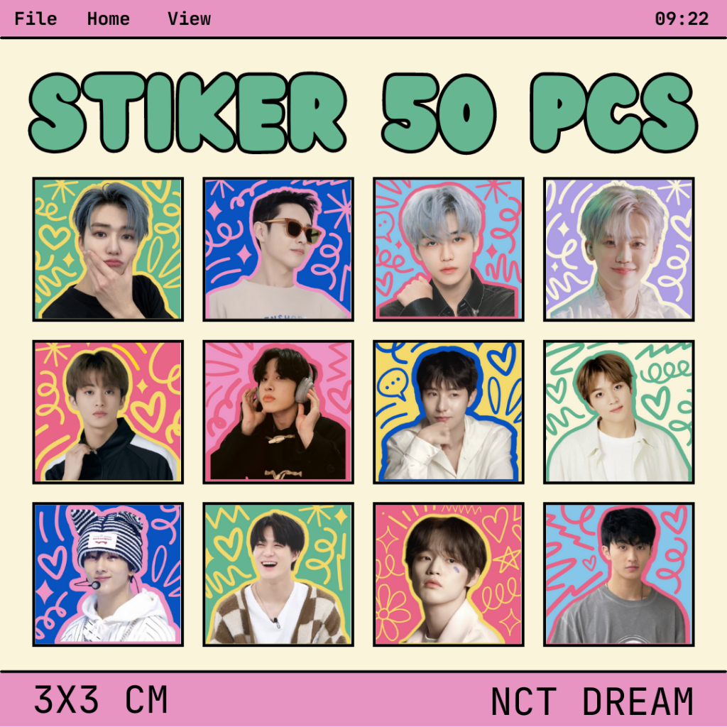 Jual [ 50 Pcs ] Stiker Diecut Kpop Nct Dream Nct 127 Blackpink Treasure Enhypen