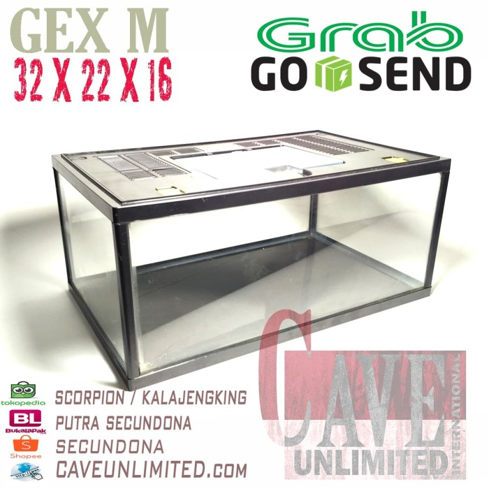 Jual Aquarium terrarium gex Nikita ukuran M medium pendek Shopee