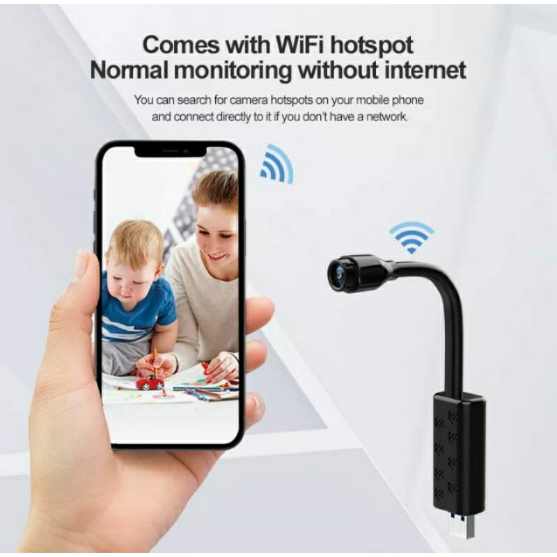 Jual IP Camera Spy Cam Cctv mini Wireless Kamera Usb kamera 8 MP Wifi ...