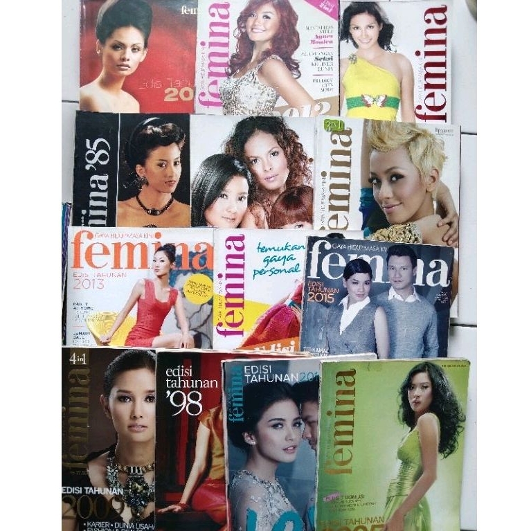 Jual Majalah Bekas Majalah Femina Edisi Tahunan Shopee Indonesia
