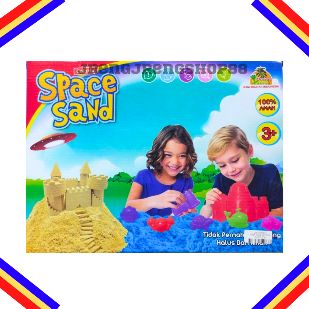 Jual Mainan Edukasi Anak Magic Sand Pasir Ajaib Kinetik | Shopee Indonesia