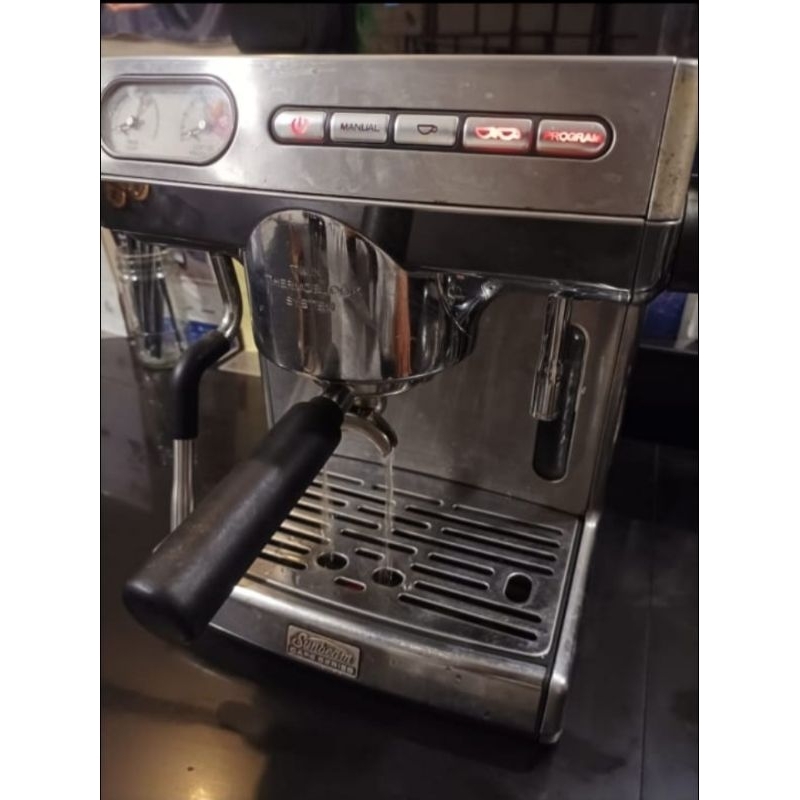 Jual Welhome Espresso Machine New Twin Thermoblock + Grinder Elektrik
