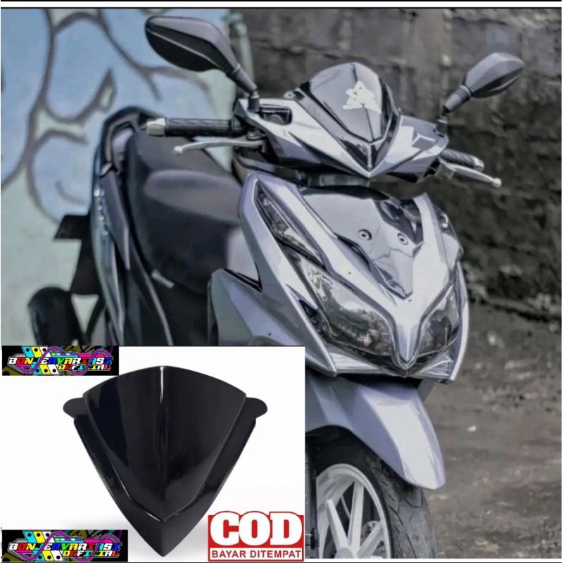Jual Visor honda vario 125 old 110 techno 125 led old bahan akrilik